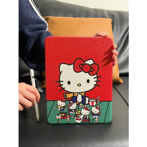 Χαριτωμένο Hello Kitty ktipad προστατευτικό κάλυμμα 10ης γενιάς pro2024νέο ipadair6/5θηλυκό mini6 2