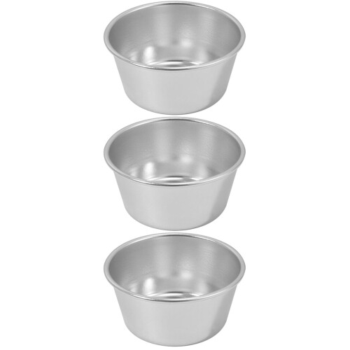 Sæt med 3 kageforme, bageforme, muffins, aluminiumslegering, kageforme, bagetilbehør, cupcakeform, buddingform, metalkageform