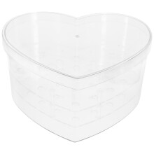 Boîte à fleurs transparente en acrylique en forme de cœur, écrin délicat pour compositions florales de mariage