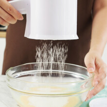 ¡Hasta un 65% de descuento! Tenedor de cocina Tantouec, colador de mano, tamiz fino para harina, herramienta de repostería PP con tapa inferior, 1