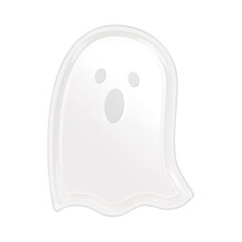 Halloween Pumpkin Ghost Candle Holder Tray with Bat Snack Dish for Party Decor