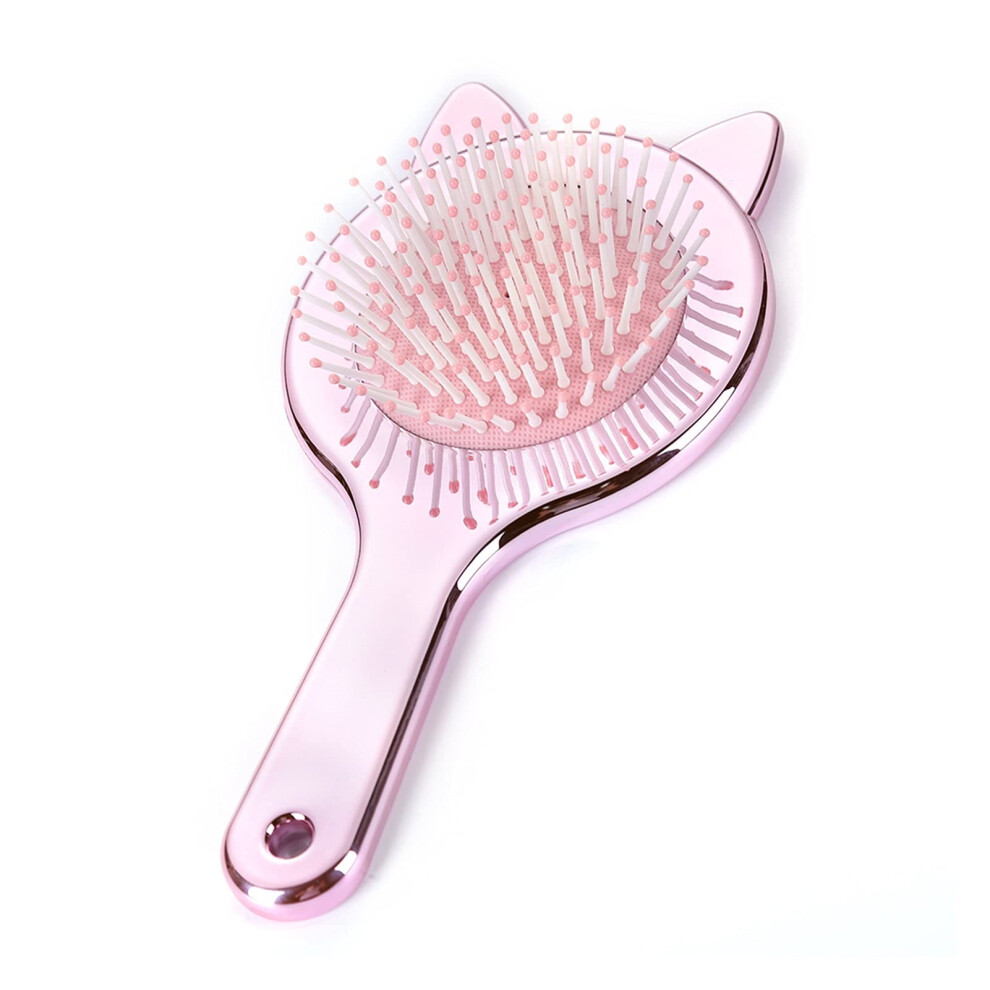 Hair Brush with Cat Ears Detangling Comb for Wet and Dry Hair Gentle Scalp Massage Easy Clean