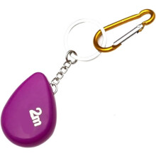 Tape Measure Keychain Mini Portable Measuring Tool 4cm x 5cm for Tailoring Sewing Crafts Purple