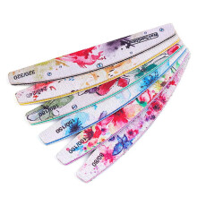 6 PCS Nail Files Set with Flower Pattern Emery Boards, Complete Grit Range 80320 for Manicure