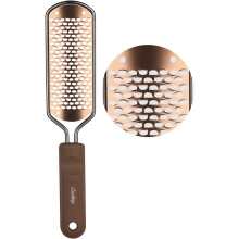 Stainless Steel Foot File Callus Remover with Ergonomic NonSlip Handle for Dry and Wet Feet