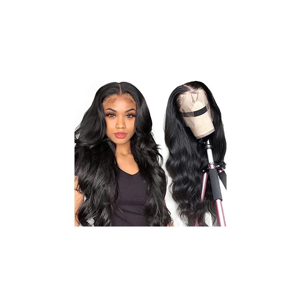 13x4 Body Wave Lace Front Wig Brazilian Virgin Human Hair 20in 180% Density Glueless
