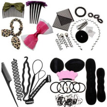 Hair Styling Tools Set with Hair Bun Maker for Women, DIY Braiding Kit, French Braid and Topsy Tail