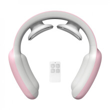 QISIWOLE Masseur cervical avec protection et protection pour la nuque, 2 têtes, 3 modes, 15 niveaux d'intensité, télécommande, fonctions