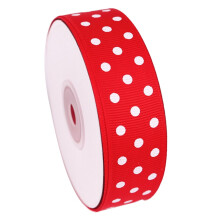 SUSUchens25 Yards Satijnen lint met stippenprint voor strikken, verpakking, knutselwerk, bruiloft, feest, doe-het-zelf decoratie, zilver