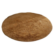 Joyfeel Super Soft Luxury Round Fluffy Area Rug Anti-Slip Bottom Comfortable Plush 80cm Solid Color Bedroom Nursery Area Carpet