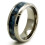 Alliance Tioneer en titane avec incrustation style marbre bleu 1