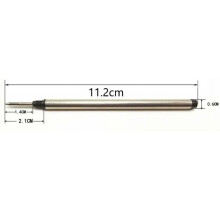 Wkłady do pióra kulkowego 113 mm x 6 mm 0,5 mm, pasujące do Mont Blanc German Ink M401 107878P163H-12M506M710 105159 6 szt., czarne