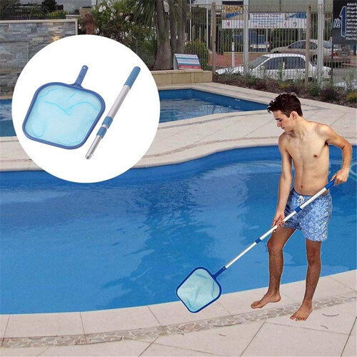Δίχτυ πισίνας Nvzi Leaf Skimmer βαρέως τύπου με ρυθμιζόμενο τηλεσκοπικό κοντάρι 2