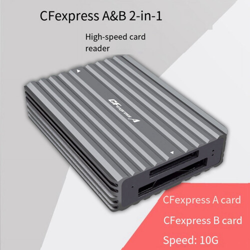 2-in-1 CFexpress A&B Doppelseiten-Kartenleser, CFexpress-Kartenadapter, USB 3.2, 10 Gbit/s, geeignet für Computer und Notebooks