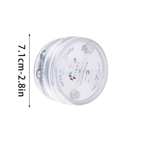 Tarmeek2Pcs Υποβρύχια φώτα LED με μαγνήτες και βεντούζες, 13LED αδιάβροχα φώτα πισίνας με 2