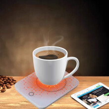 Încălzitor de căni de cafea Kiplyki Deals cu oprire automată, compatibil cu majoritatea cănilor, pentru uz casnic la birou, menține cafeaua și