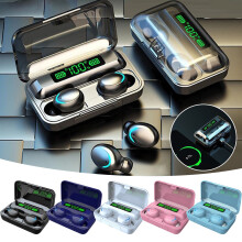 Offre spéciale Fête des Mères Jacenvly : Écouteurs Bluetooth 5.0, véritables écouteurs sans fil avec basses profondes, compatibles avec tous