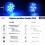Tarmeek2Pcs Υποβρύχια φώτα LED με μαγνήτες και βεντούζες, 13LED αδιάβροχα φώτα πισίνας με 6