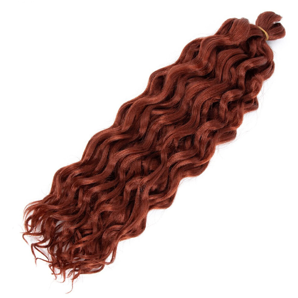 Unisex Water Wave Crochet Braids 24 Inch Preloop Synthetic Bohemian Hair Extensions For Women