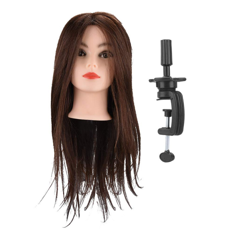 Unisex Mannequin Head With Hair For Hairdressing Training And Styling Practice, Realistic Hair