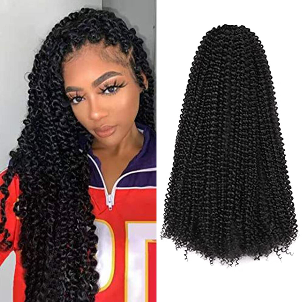 Passion Twist Hair 18 Inch Crochet Extensions Natural Look Synthetic Braiding for Butterfly Locs