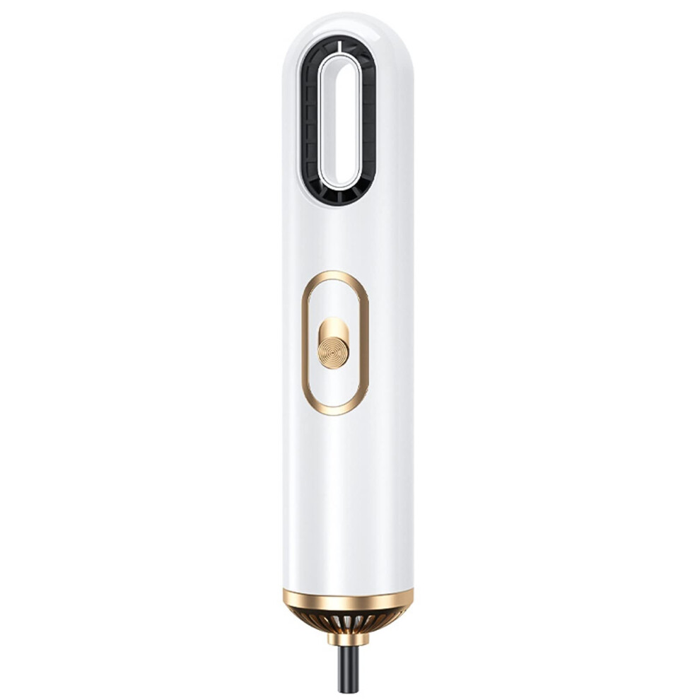 White Hair Dryer With Dual Ionic Care, Fast Drying Power, Quiet Airflow, Smart Heating, Compact