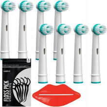 Toothbrush heads - Oral B - Ortho Care - Pack of 8 - Special for braces - Effective cleaning