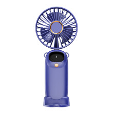 OYIGU USB håndholdt ventilator mini bærbar foldbar lille ventilator digital display kontor lille elektrisk ventilator, stille ventilator på udsalg