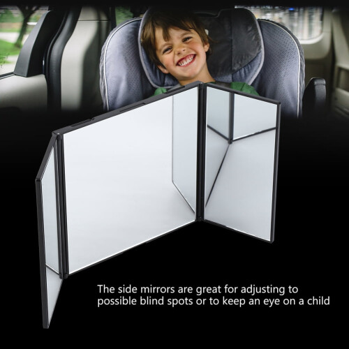 Delaman Makeup Mirror for Car Sun Visor, Foldable & Easy Install Interior Car Accessory 1