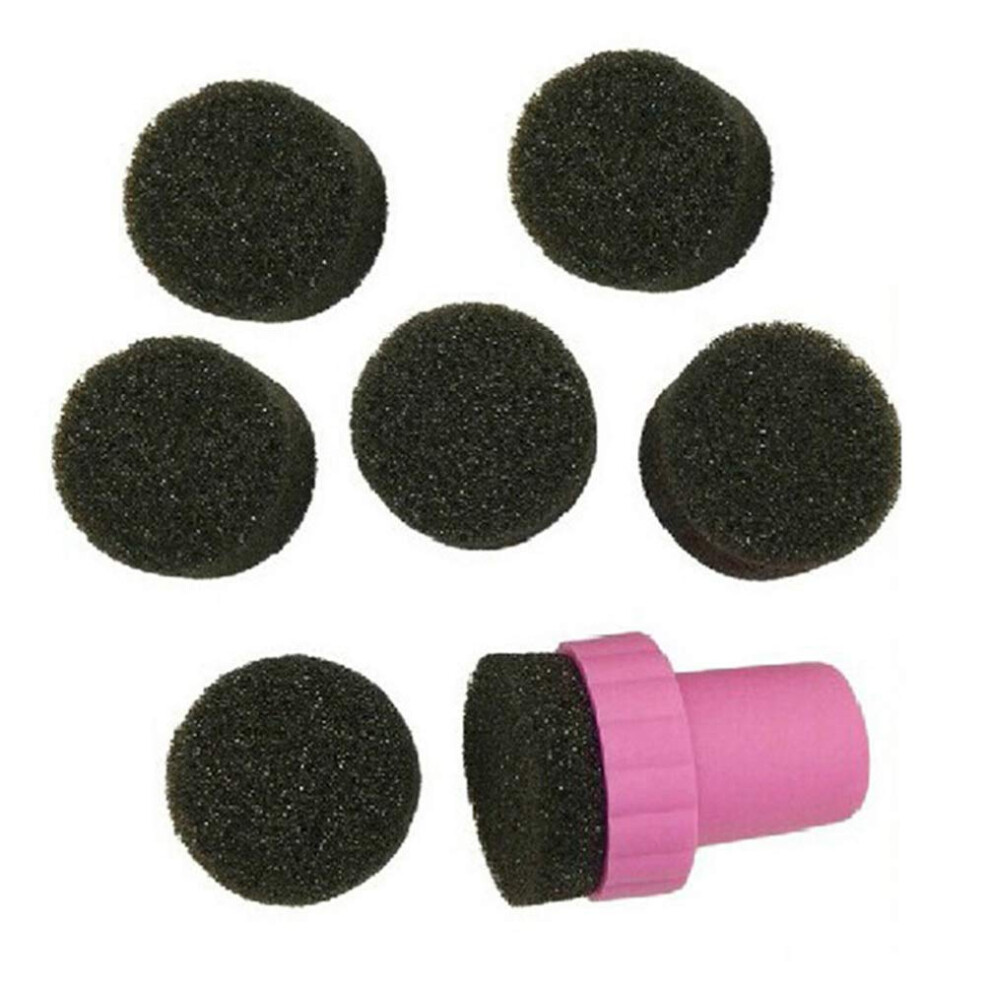 10 Sets Nail Art Sponge Stamper with Foam Pads for DIY Gradient Manicure