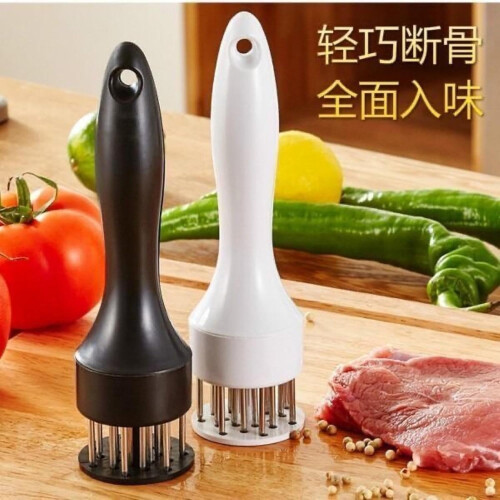 Stainless Steel Meat Tenderizer with Sharp Needle Blades for Quick Steak Tenderizing 1
