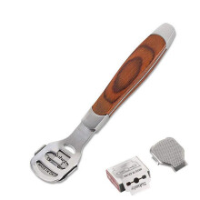 Callus Remover Foot Callus Shaver with Wooden Handle, 2 in 1 Design, Includes 10 Blades