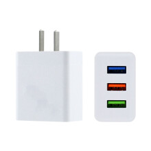 USB-Reiseadapter mit internationalem US-Stecker (Block-Würfelstecker) für Mobiltelefone