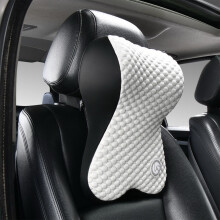Superweiches Auto-Kopfstützenkissen, 100 % Memory-Schaum mit verstellbarem Gurt und atmungsaktivem, abnehmbarem Bezug, ergonomisches Design zur