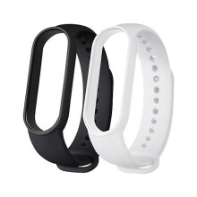 Lot de 2 bracelets en silicone multicolores compatibles avec Xiaomi Mi Band5/6