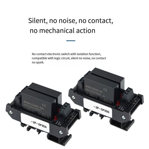 Module relais statique de type rail Mosiee DA sans contact, module SSR commandé en courant continu/alternatif 2