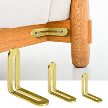 Équerre de support réglable à angle droit en acier inoxydable avec trou long pour le soutien des meubles