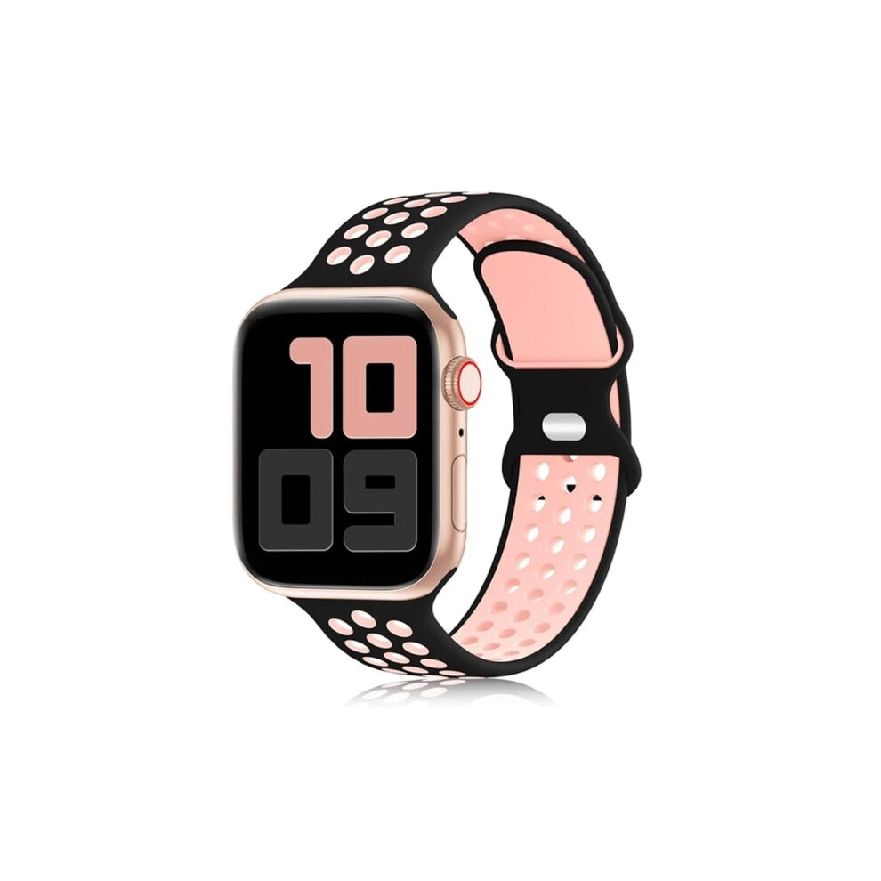 Compatible With Apple Watch 49Mm, 44Mm, 45Mm, 42Mm, 41Mm, 38Mm, 40Mm Armband For Iwatch 8 Se 7 6 5 Ultra Black Pink Pink,Black 9773935412170