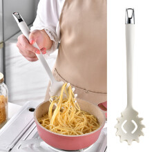 Zerodeko Silikon-Pastagabel, Nudellöffel, Spaghetti-Sieb, Pastaspatel, Teigtaschenlöffel, Küchenhelfer, Haushaltswaren
