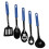 Chef Craft Basic Nylon-Bratlöffel, 29 cm, Blau/Schwarz 4