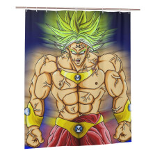 Sprchový závěs Dragon Ball 66x72 palců s háčky, voděodolný polyester, pratelný v pračce, snadná údržba, dekorace do koupelny s vanou
