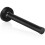 Batente de porta de 150 mm/6 polegadas de comprimento, preto, para montagem na parede, moderno e resistente, em aço inoxidável. 1