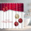 Julduschdraperi Olika mönster Duschdraperi Badrum Duschdraperi Digitaltryck Polyester Duschdraperi, Julgardiner 4