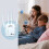 Επέκταση WiFi 1200Mbps διπλής ζώνης, συμβατή με οποιοδήποτε δρομολογητή, Ενισχυτής WiFi 7