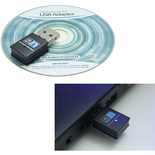 Simyoung 300 Mbit/s Mini-USB-WLAN-Adapter 802.11n/g/b LAN-Internet-Netzwerkadapter 2