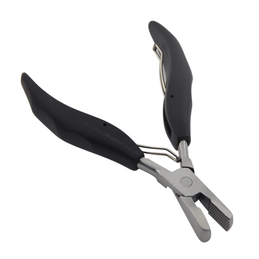 Unisex Hair Extension Pliers With Precise Crushing Grip, Ergonomic Nonslip Handle For Keratin Bond And Microlink Beads