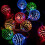 Vorkoi Disco Balls String Lights, φορητή διακοσμητική γιρλάντα με κρεμαστή γιρλάντα με 1