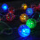 Vorkoi Disco Balls String Lights, φορητή διακοσμητική γιρλάντα με κρεμαστή γιρλάντα με 2
