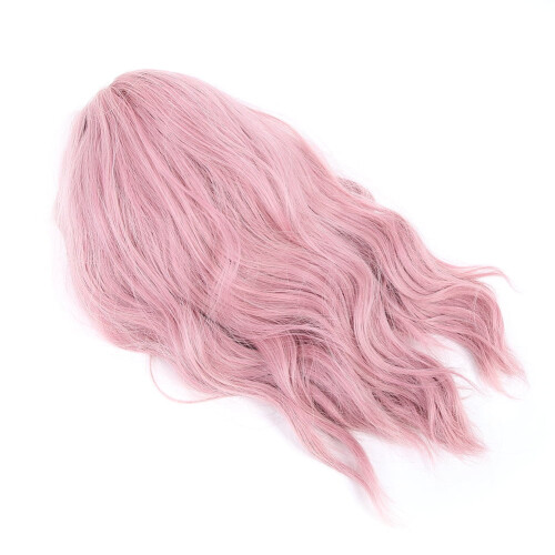 Parrucche rizadas Dekaim Parrucche corte Bob Parrucche rosa Bob per mujer 1