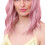 Parrucche rizadas Dekaim Parrucche corte Bob Parrucche rosa Bob per mujer 5